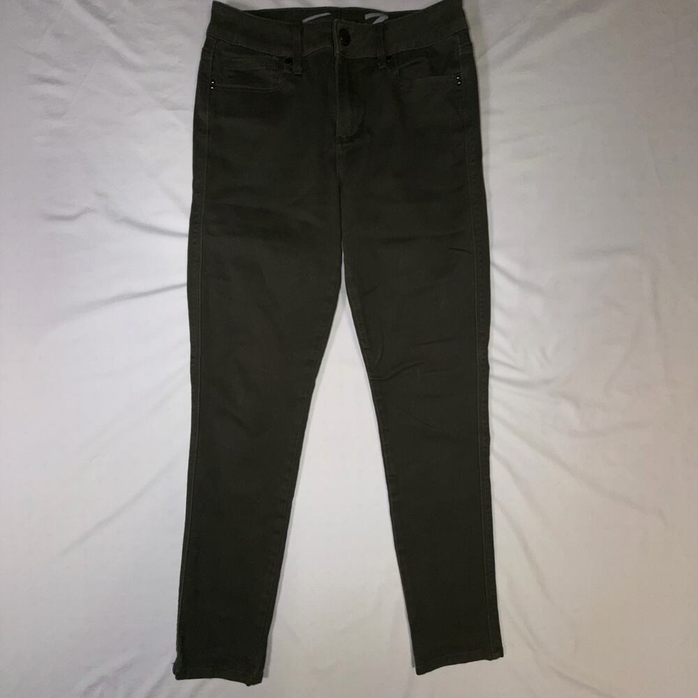 Women’s Seven Dark Green Straight-Leg Jeans – Fall Style – Size 4